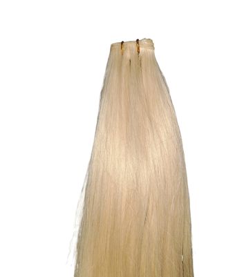 22 Inch Full Volume (Genius Weft) Hair Extensions #613 Platinum Blonde